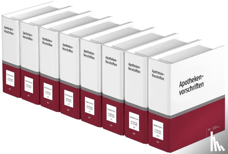 Diedrich, Reinhard, Früh, Eike-Henrik - Apotheken-Vorschriften in Niedersachsen