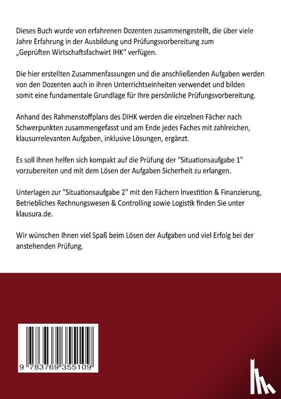 Fischer, Michael, Weber, Thomas - Wirtschaftsfachwirt kompakt Situationsaufgabe 1