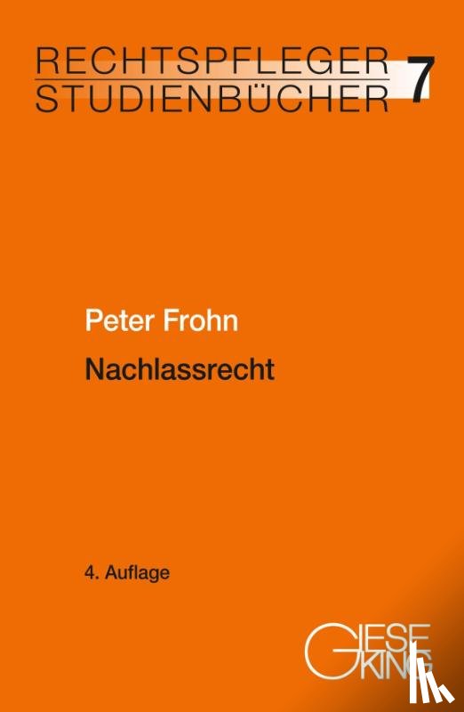 Frohn, Peter - Nachlassrecht
