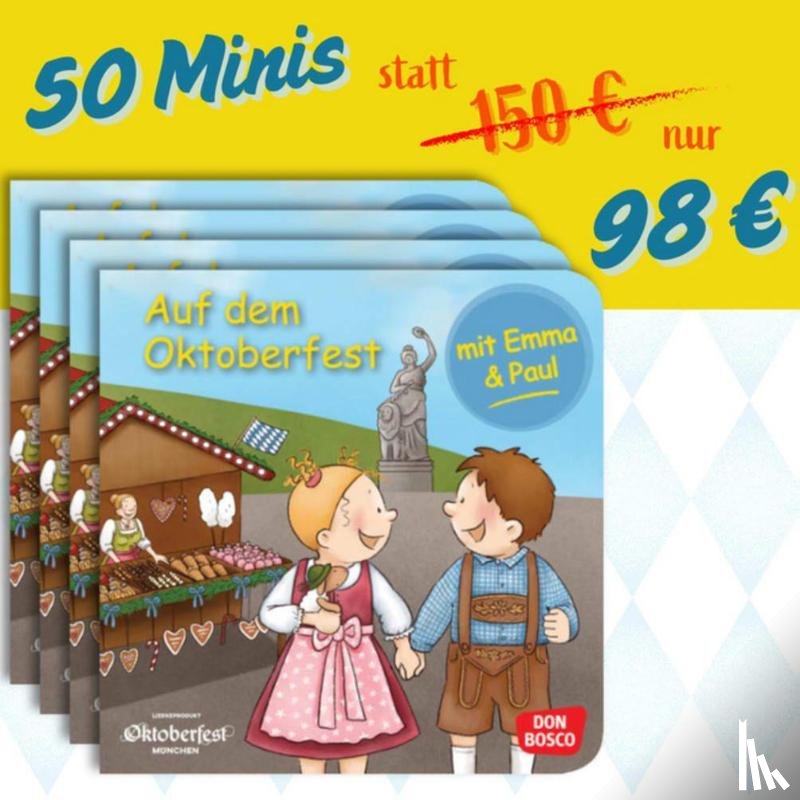 Klement, Simone, Maywald, Eva-Maria - Auf dem Oktoberfest mit Emma und Paul. Mini-Bilderbuch. Paket mit 50 Exemplaren zum Vorteilspreis