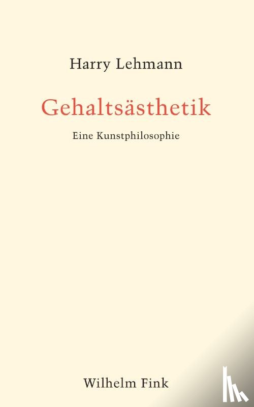 Lehmann, Harry - Gehaltsästhetik