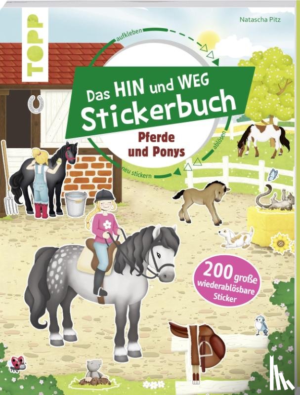  - Das Hin-und-weg-Stickerbuch. Pferde und Ponys
