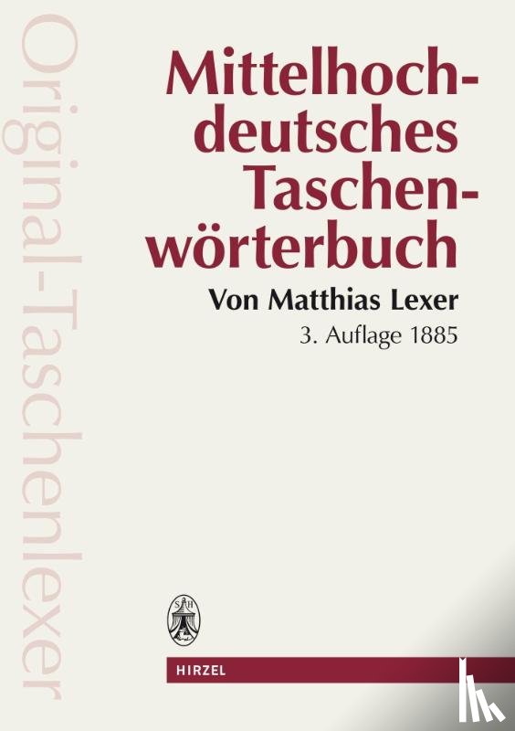 Lexer, Matthias - Mittelhochdeutsches Taschenwörterbuch