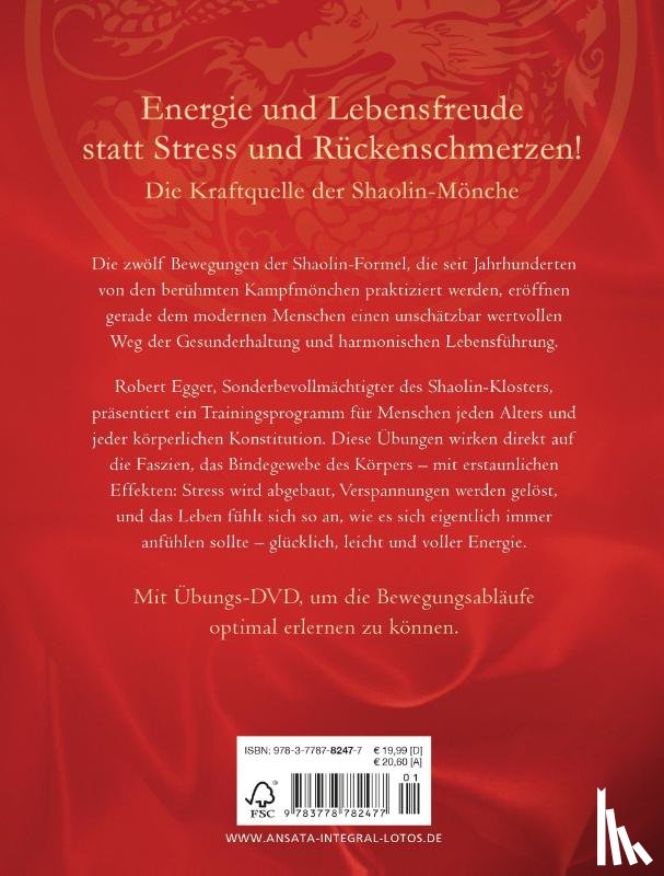 Egger, Robert - Die Shaolin-Formel (inkl. DVD)