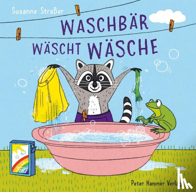 Straßer, Susanne - Waschbär wäscht Wäsche