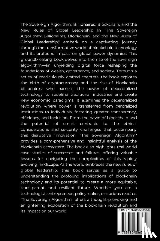 Joseph, Emmanuel - The Sovereign Algorithm, Billionaires, Blockchain, and the New Rules of Global Leadership
