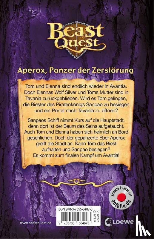 Blade, Adam - Beast Quest 48 - Aperox, Panzer der Zerstörung