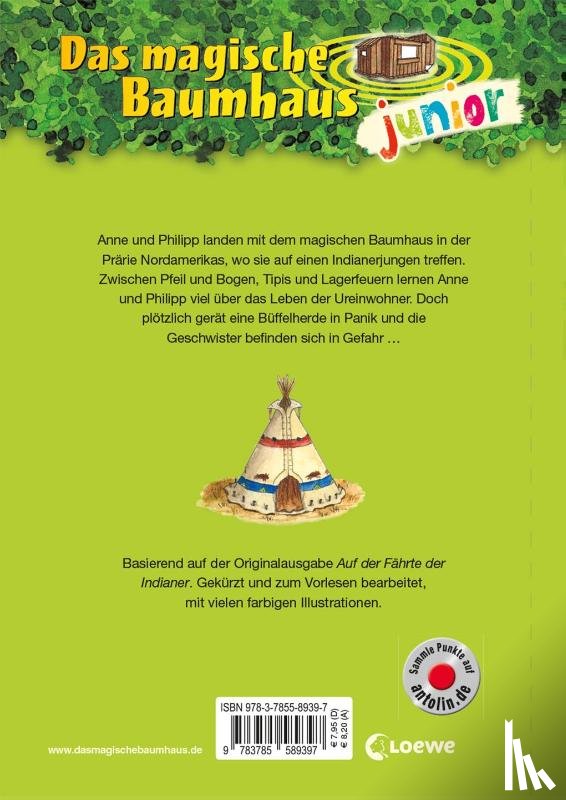 Pope Osborne, Mary - Das magische Baumhaus junior 16 - Auf dem Pfad der Indianer