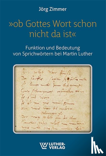 Zimmer, Jörg - 'Ob Gottes wort schon nicht da ist'