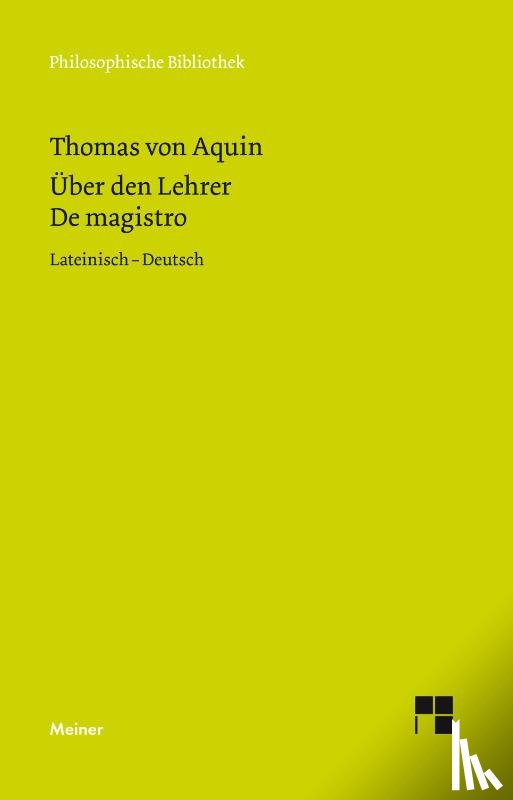 Thomas Von Aquin - Uber den Lehrer