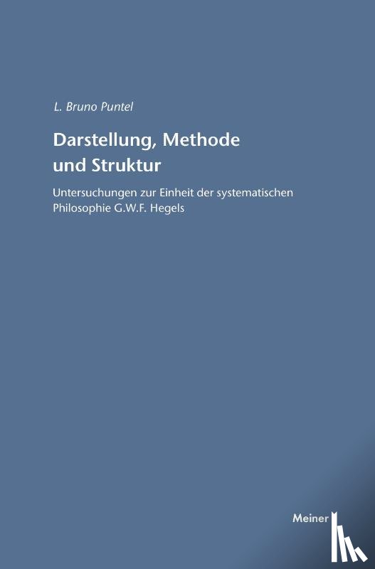 Puntel, Lorenz B - Darstellung, Methode und Struktur
