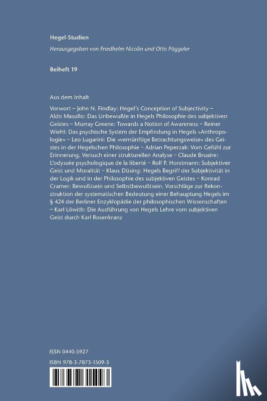  - Hegels philosophische Psychologie