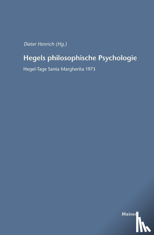 - Hegels philosophische Psychologie
