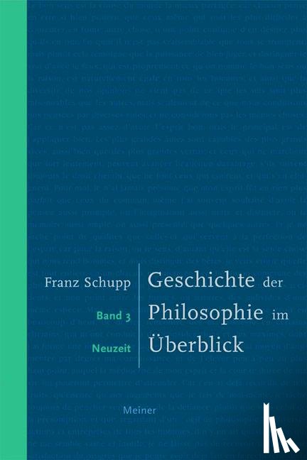 Schupp, Franz - Geschichte der Philosophie im Überblick 3