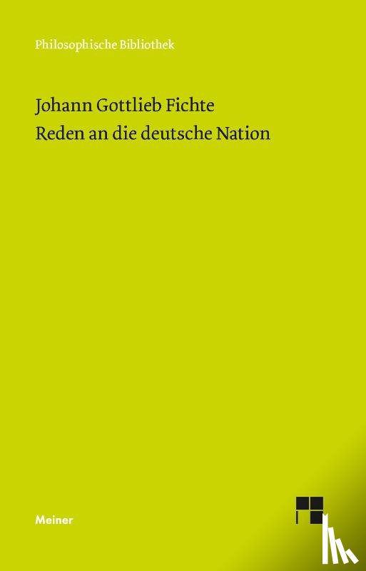 Fichte, Johann Gottlieb - Reden an die deutsche Nation