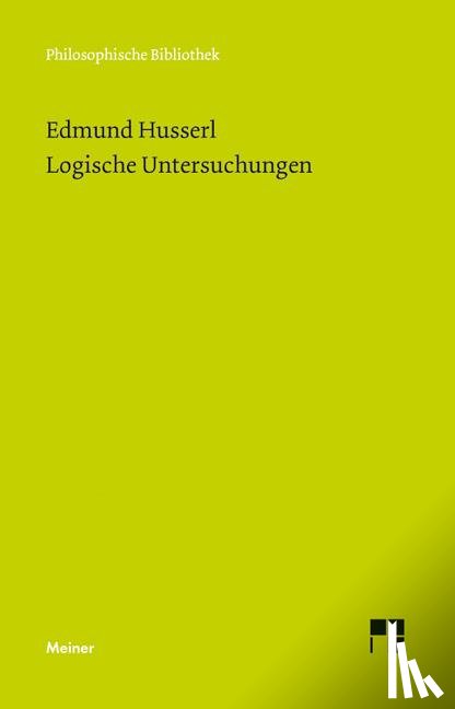 Husserl, Edmund - Logische Untersuchungen