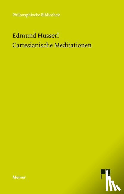 Husserl, Edmund - Cartesianische Meditationen