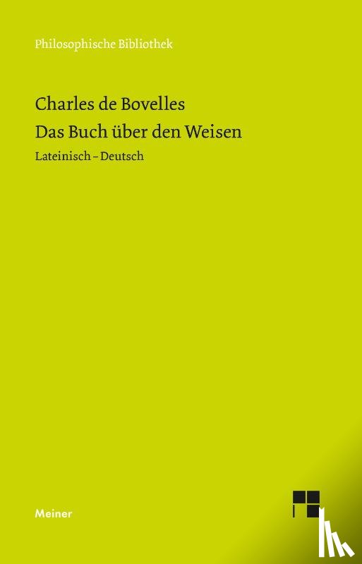 Bovelles, Charles De - Das Buch über den Weisen