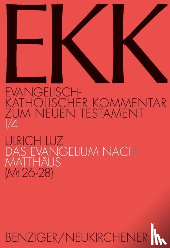 Luz, Ulrich - Evangelisch-kath. Kommentar zum NT / Matthäus 1