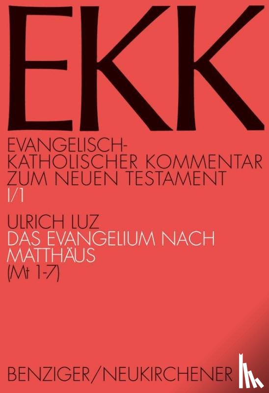  - Das Evangelium nach Matthäus, EKK I/1