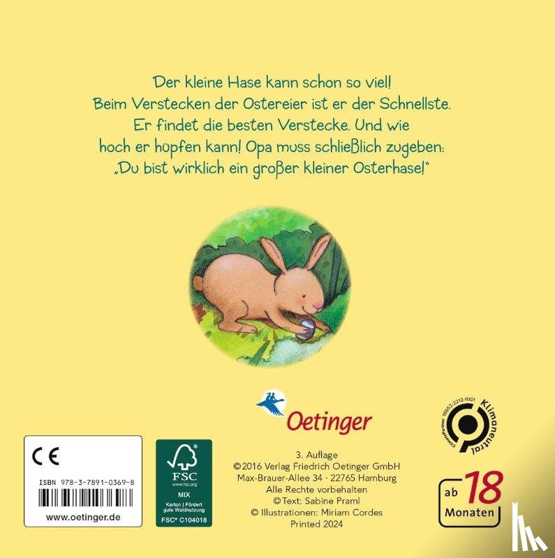 Praml, Sabine - Mein großer kleiner Osterhase