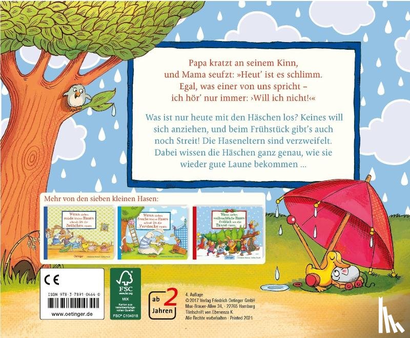 Praml, Sabine, Hansen, Christiane - Wenn sieben grummelige Hasen quietschvergnügt durch Pfützen rasen