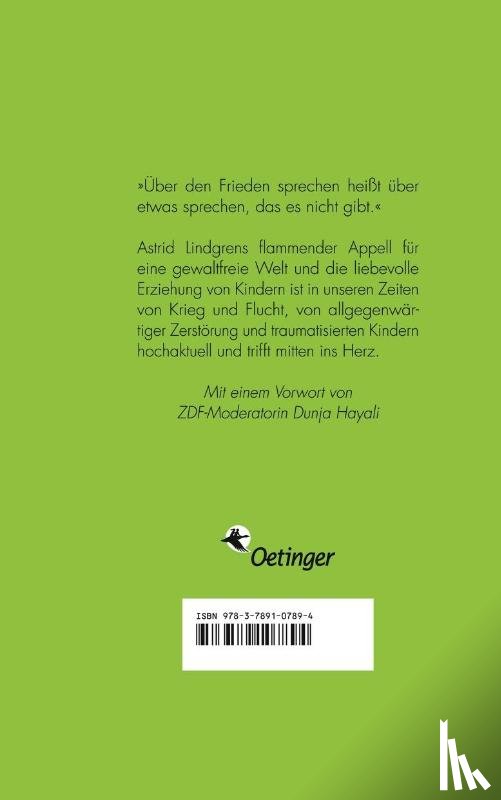 Lindgren, Astrid - Niemals Gewalt!
