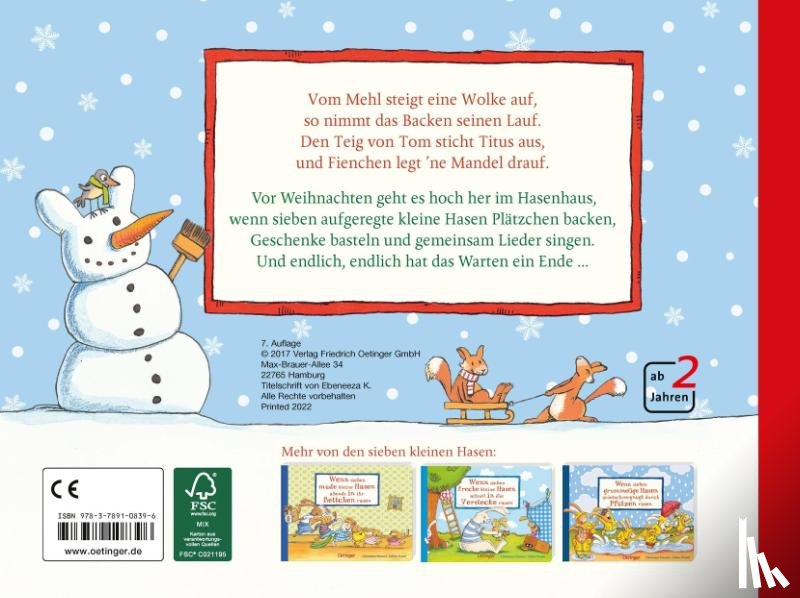 Praml, Sabine - Wenn sieben weihnachtliche Hasen frohlich um die Tanne rasen