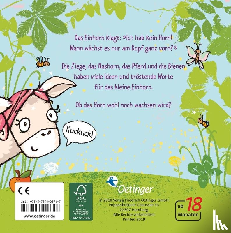 Weber, Susanne, Jacobs, Tanja - Das Einhorn ohne Horn vorn