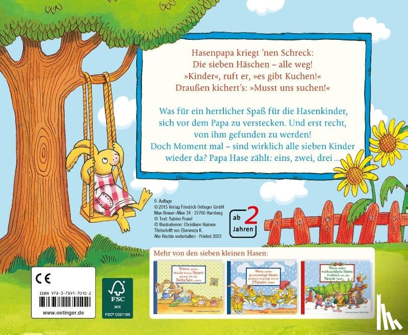 Praml, Sabine - Wenn sieben freche kleine Hasen schnell in die Verstecke rasen