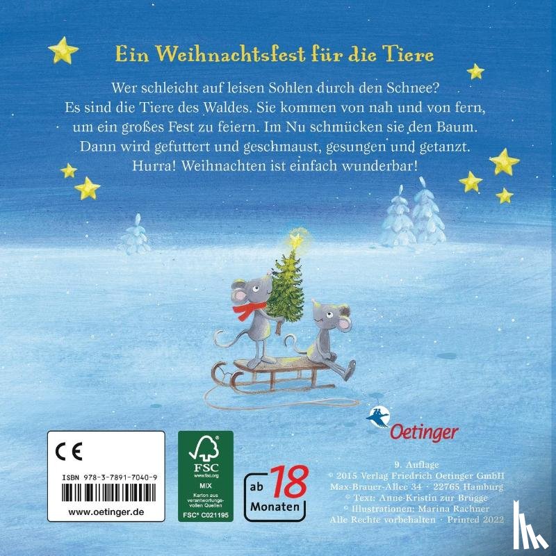 zur Brügge, Anne-Kristin, Rachner, Marina - Wenn die Tiere Weihnachten feiern