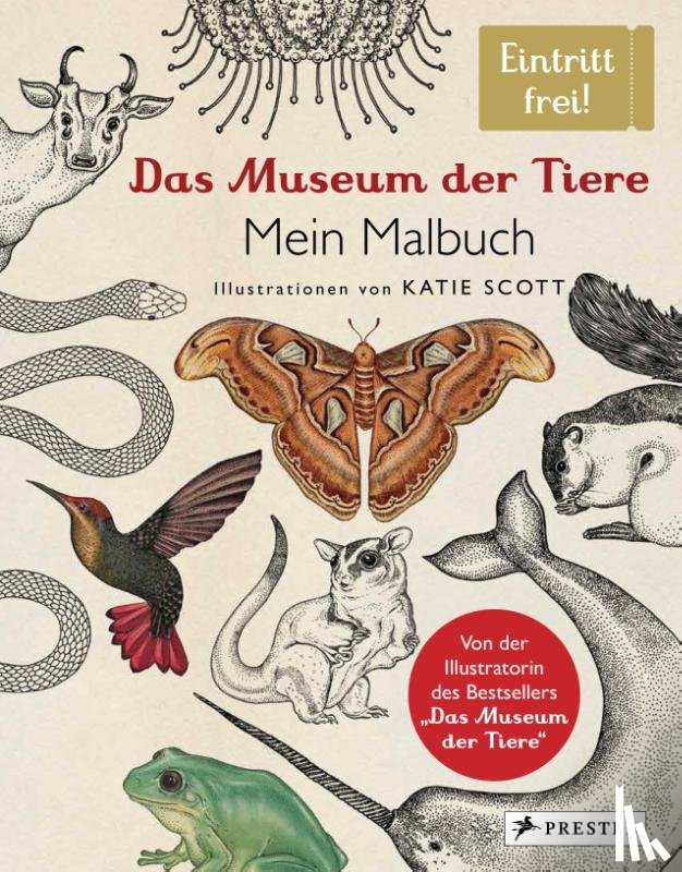 Scott, Katie - Das Museum der Tiere. Mein Malbuch