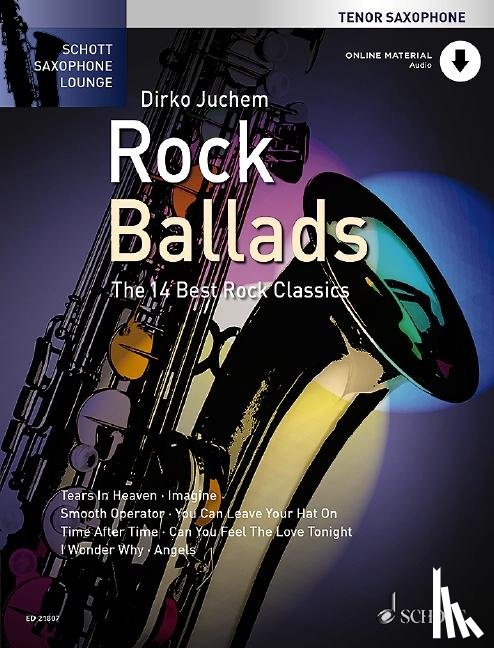  - Rock Ballads Tenor-Saxophon. Ausgabe mit Online-Audiodatei