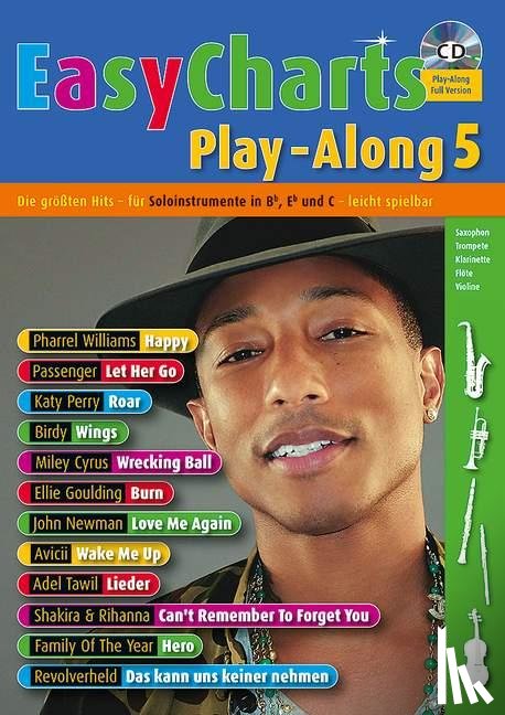  - Easy Charts Play-Along. Band 5. Spielbuch mit CD