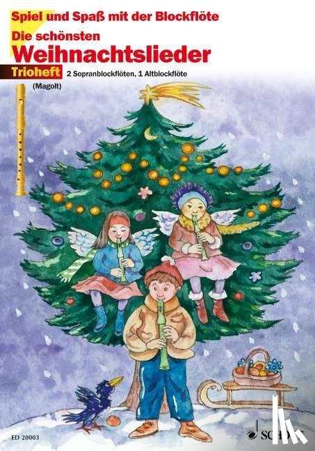  - Die schönsten Weihnachtslieder Trioheft. 3 Blockflöten
