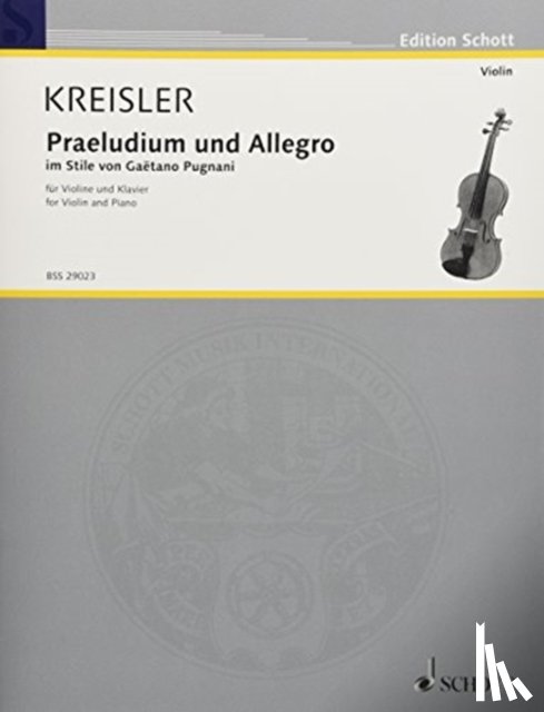 FRITZ KREISLER - PRAELUDIUM & ALLEGRO