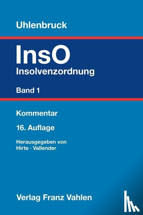  - Insolvenzordnung Band 1