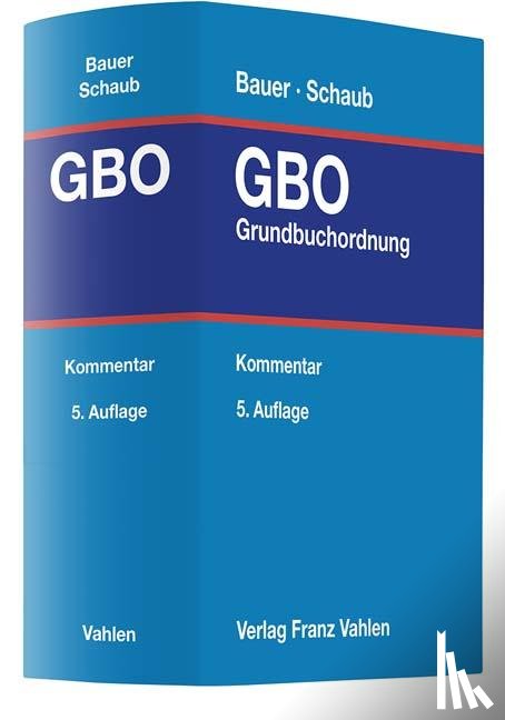  - Grundbuchordnung. GBO