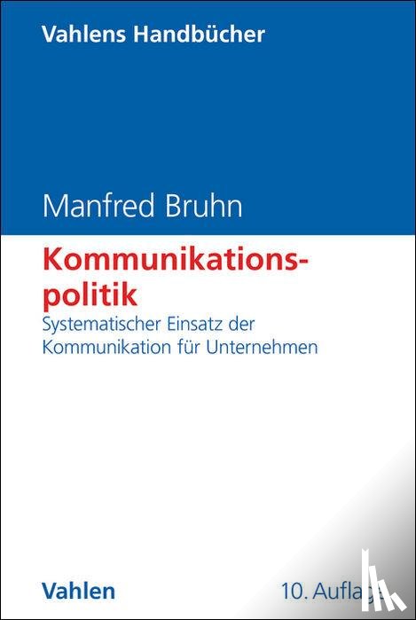 Bruhn, Manfred - Kommunikationspolitik