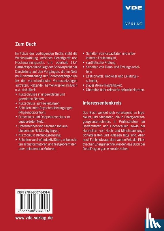 Schramm, Heinz-Helmut - Schalten im Hochspannungsnetz