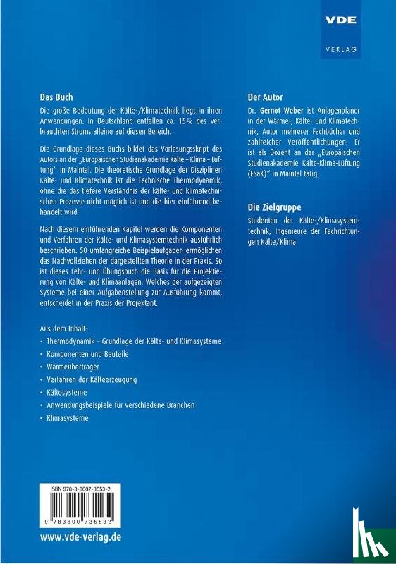 Weber, Gernot - Kälte- und Klimasystemtechnik