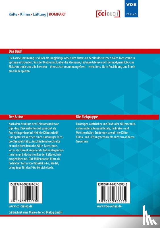 Willenbockel, Dirk - Kleine Formelsammlung Kältetechnik