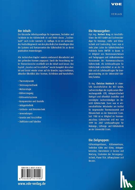  - Pohlmann Taschenbuch der Kältetechnik