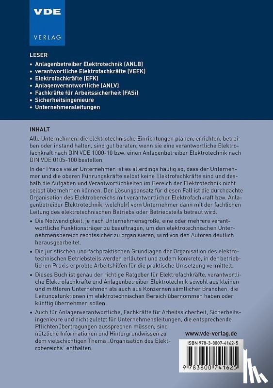 Euler, Stefan, Eber, Claus - Anlagenbetreiber Elektrotechnik und verantwortliche Elektrofachkraft