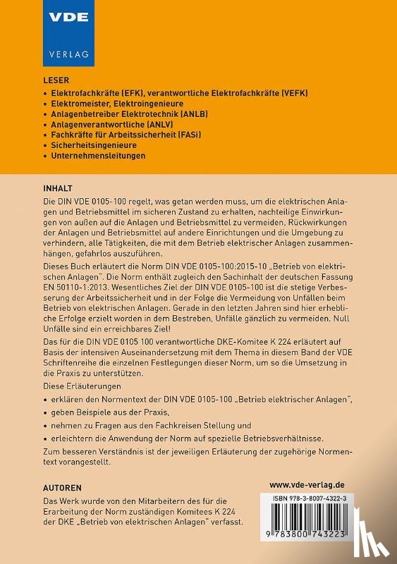 DKE-Komitee K 224 - Betrieb von elektrischen Anlagen