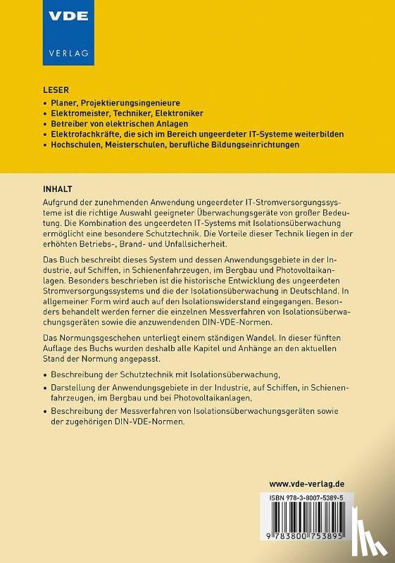 Hofheinz, Wolfgang - Schutztechnik mit Isolationsüberwachung