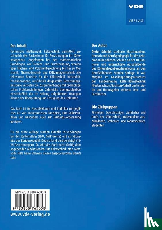 Schmidt, Dieter - Technische Mathematik Kältetechnik