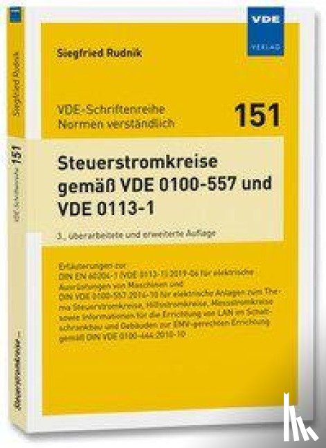 Rudnik, Siegfried - Steuerstromkreise gemäß VDE 0100-557 und VDE 0113-1