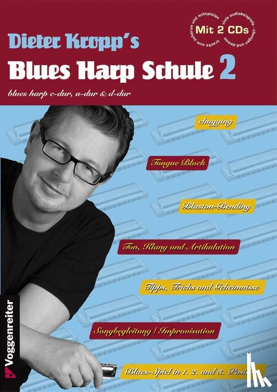 Kropp, Dieter - Kropp's Blues Harp Schule Bd. 2 (2CD) FSC Mix, SGSCH-COC-050055