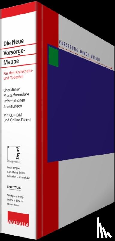Depré, Peter, Belser, Karl-Heinz, Cranshaw, Friedrich L., Popp, Wolfgang - Die Neue Vorsorge-Mappe